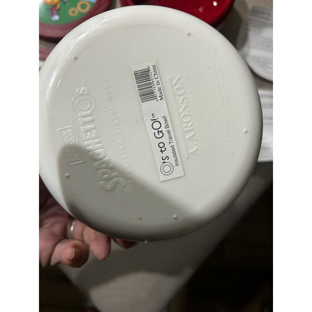 2 Spaghetti O’s 1999 Franco AmericanInsulated Travel Bowls With Screw Down Lids - Picture 4 of 5